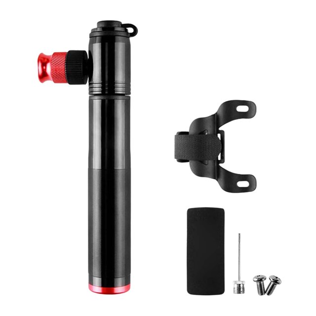 Bomba de bicicleta Accesorios multiusos portátiles Bomba de bicicleta de fácil transporte Bomba manual para bicicleta de montaña Ciclismo Bicicleta de Negro shamjiam Mini bombas de bicicleta