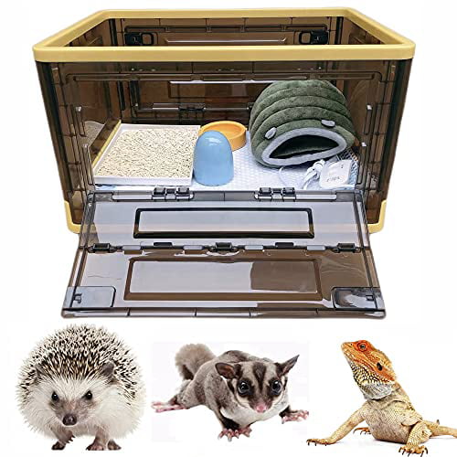 Amuzocity Portable Carrier Hamster Hedgehog Small Animals Sleeping Outdoor Travel Bag Blue S 