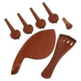thumbnail image 6 of Voiceine Violin Wooden Chin Rest With Tuning Pegs Tailpiece And Endpin Violin Repair And Replacement Parts Kit For Professional Or Beginner, 6 of 10