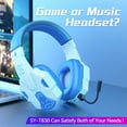 thumbnail image 4 of 2025 New Wireless Gaming Headset, Bluetooth Gaming Over-Ear Headphones with Noise Reduction Microphone LED Luminous Stereo Surround Sound Gaming Earphones Clearance, 4 of 7