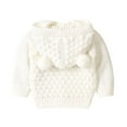 thumbnail image 4 of Toddler Boys Girls Winter Knitted Cardigan Jacket with Hood Cute Bear Ear Fall Sweater Outwear, 4 of 6