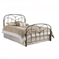 thumbnail image 4 of Pomona Metal Headboard Panel with Curved Grills and Detailed Posts, Hazelnut Finish, Twin, 4 of 6