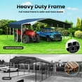 thumbnail image 6 of TIME RAY 20x20 Ft Carport, Heavy Duty Metal Car Port, All-Weather Protection, Easy Assembly for Cars, Trucks, Boats, Tractors, and Outdoor Storage, 6 of 7