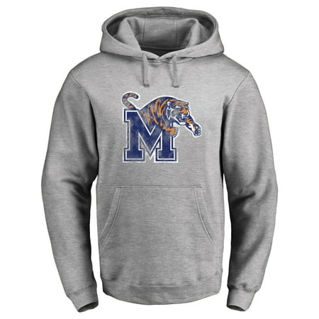 Memphis Tigers Classic Primary Logo Pullover Hoodie - Ash