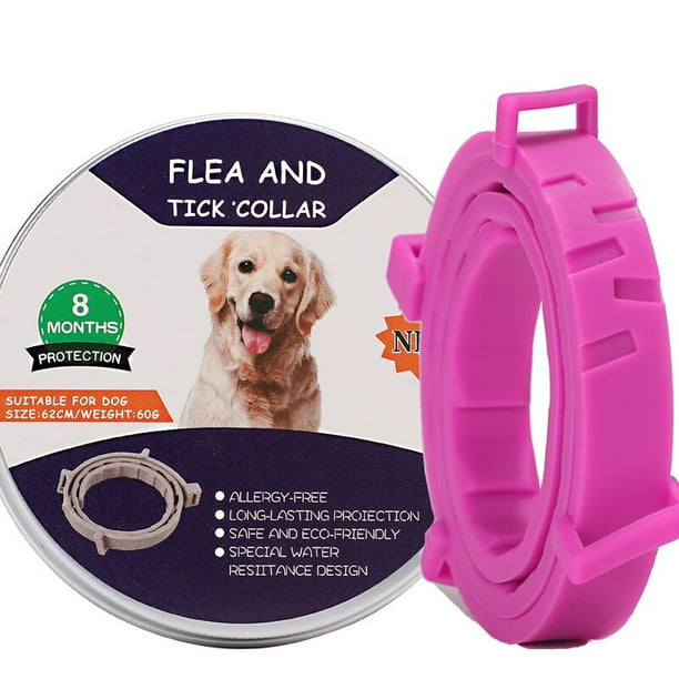 Collar antipulgas y garrapatas para perros y gatos, Collar de prevención de pulgas y garrapatas de hasta 8 meses, repelente de insectos antimosquitos, accesorios para perros LIUWENJING unisex