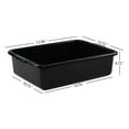 thumbnail image 2 of Bringer 12-Pack  Bus Tubs, 13 L Plastic Bus Box, Black, 2 of 7