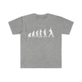 thumbnail image 1 of Human Evolution Baseball Player Unisex T-shirt, S-3XL, 1 of 2