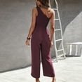 thumbnail image 4 of IROINNID One Shoulder Jumpsuit For Women Full-Length Fashion Strap Packets Jumpsuit, 4 of 6