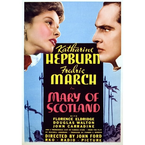 Mary Of Scotland Katharine Hepburn Fredric March 1936 Movie Poster Masterprint - Walmart.com - Walmart.com