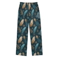 thumbnail image 3 of Kids' Pajama Pants Soft Relaxed Fit Sleep Pants Lounge Pants with Pockets Snowflake and Feather Pattern Small, 3 of 9