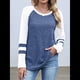 thumbnail image 4 of Sudadera de Larga para Mujer, con Bloques de Color, Informal, para Otoño. Azul L, 4 of 7