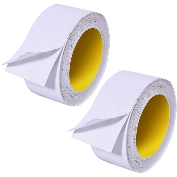 5.47 Yards Single Sided Adhesive White Foam Tape Sealing Insulation Tape Seam Sealer Canvas for Windows and Door Patching 1.9inch Wide White White