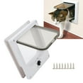 thumbnail image 4 of HLONK Weatherproof Cat Door  4 Modes Rotary Switch Control  Interior & Exterior Pet Door for Cats  XL Size  Weather-Tight Seal for Secure and Comfortable Entry/Exit, 4 of 9