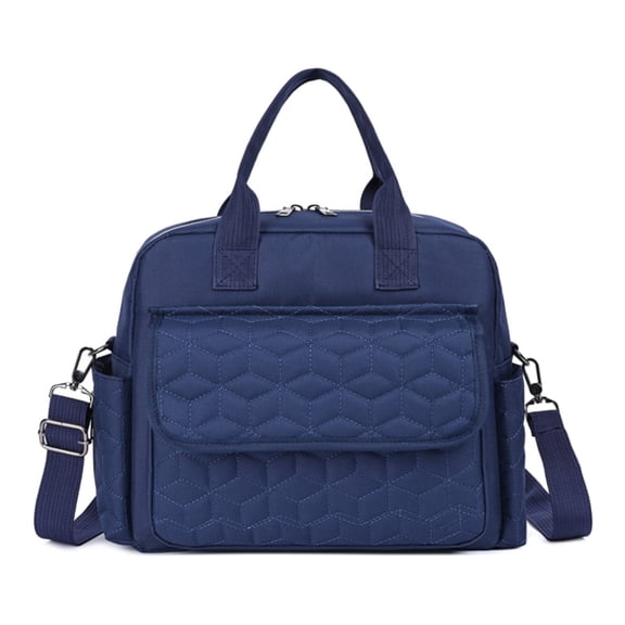 Diaper bag tote, baby travel bag, multi-functional diaper bag with 3 insulated pockets, wet and dry compartments, large capacity, crossbody travel maternity bag, lightweight shoulder bag (Dark blue)