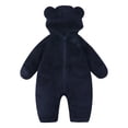 thumbnail image 5 of KJameas Baby Boys Girls Jumpsuit Fuzzy Fleece Heart Pocket Bear Hooded, 5 of 5