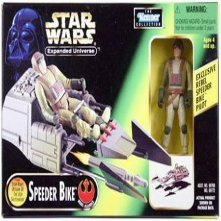 Star Wars Expanded Universe Speeder Bike with Rebel Pilot Figure Kenner 1997