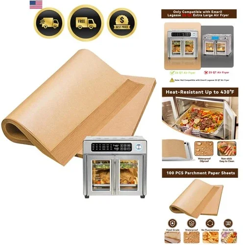 Air Fryer Liners Disposable for Emeril Lagasse 26 QT Extra Large Air Fryer, 1...