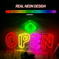 thumbnail image 5 of Y YUNHSOM 3D Stereoscopic Open Neon Sign,USB Power LED Light sign 16.7*9.8 Inch Adjustable Brightness for Shops, Restaurants, Bar Hotel, 5 of 7