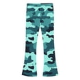 thumbnail image 4 of OGLCCG Girl's Thermal Fleece Lined Flare Leggings High Waisted Stretch Bell Bottom for Kids Camouflage Print Winter Warm Yoga Pants 5-16 Years, 4 of 5