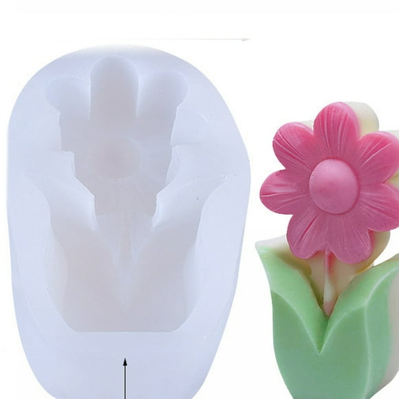 Molde de silicona con forma de flor 3D Jadeshay
