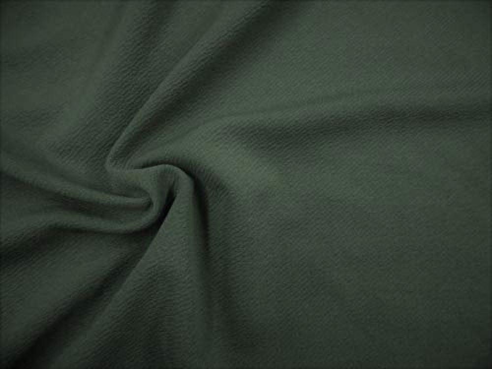 10 Yard Lot Fabric Liverpool Textured 4 Way Stretch Scuba Dark Olive Green L407