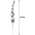 thumbnail image 2 of 24 piezas de tallos de hojas de eucalipto artificiales, ramas de tacto verde gris real para centro de mesa de oficina en casa, decoración de arreglos florales para banquetes de boda, 2 of 5