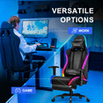 thumbnail image 5 of GTRACING RGB  Gaming Chair with LED Lights , Office Chair PU Leather with Adjustable Headrest and Lumbar Pillow, 5 of 9