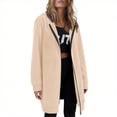 thumbnail image 2 of RQYYD Long Hoodies for Women Zip Up Fleece Jacket Tunic Sweatshirts Fall Winter Fashion Clothes, 2 of 8