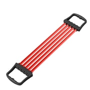 Fitness Resistance Band Chest Expander Adjustable Arm Workout Device for Home Gym Strength Training with 5 Spring Tubes Ergonomic Exercise for Men Women