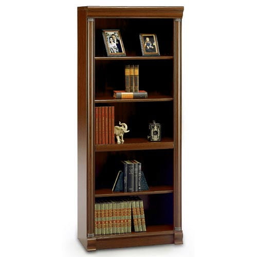 Bush Birmingham Executive 5-Shelf Bookcase, Harvest Cherry