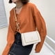 thumbnail image 4 of Bolso cuadrado pequeño con cadena, bolso de moda para mujer, bolso bandolera con textura de moda, 4 of 6