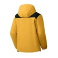 thumbnail image 4 of WTOBBY Men's Colorblock Waterproof Windbreaker Jacket for Outdoor - Hooded with Zip-Up, Multi-Pockets,Ideal for Hiking, Wind Protection, and Stylish Casual Wear,Earthy Yellow S, 4 of 8