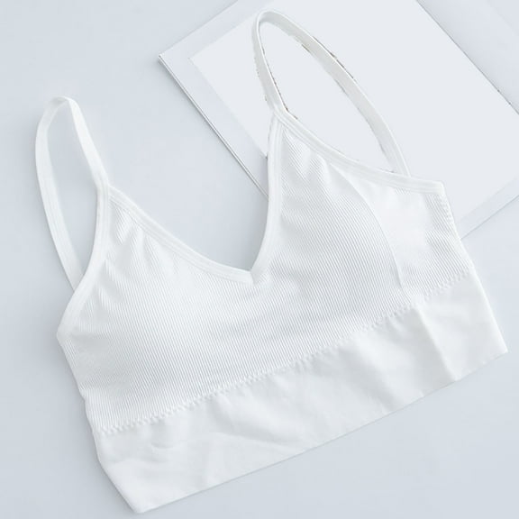 GaThRRgYP Bras for Women Clearance Women's Bra Wire Free Underwear OnePiece Bra Everyday Underwear Wrap Chest without Steel Ring Bras