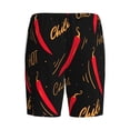 thumbnail image 7 of Daiia Hot Chili Mens Woven Stretch Pajama Short,Short Pajama Pants-Small, 7 of 7