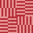 thumbnail image 1 of Ahgly Company Machine Washable Indoor Square Transitional Red Area Rugs, 7' Square, 1 of 7