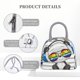 thumbnail image 4 of Fotbe Panda with Sun glasses Bolsa de Almuerzo con Estampado, Lonchera Aislada, Contenedor de Comida Reutilizable Tipo Cooler a Prueba de Fugas, 4 of 6