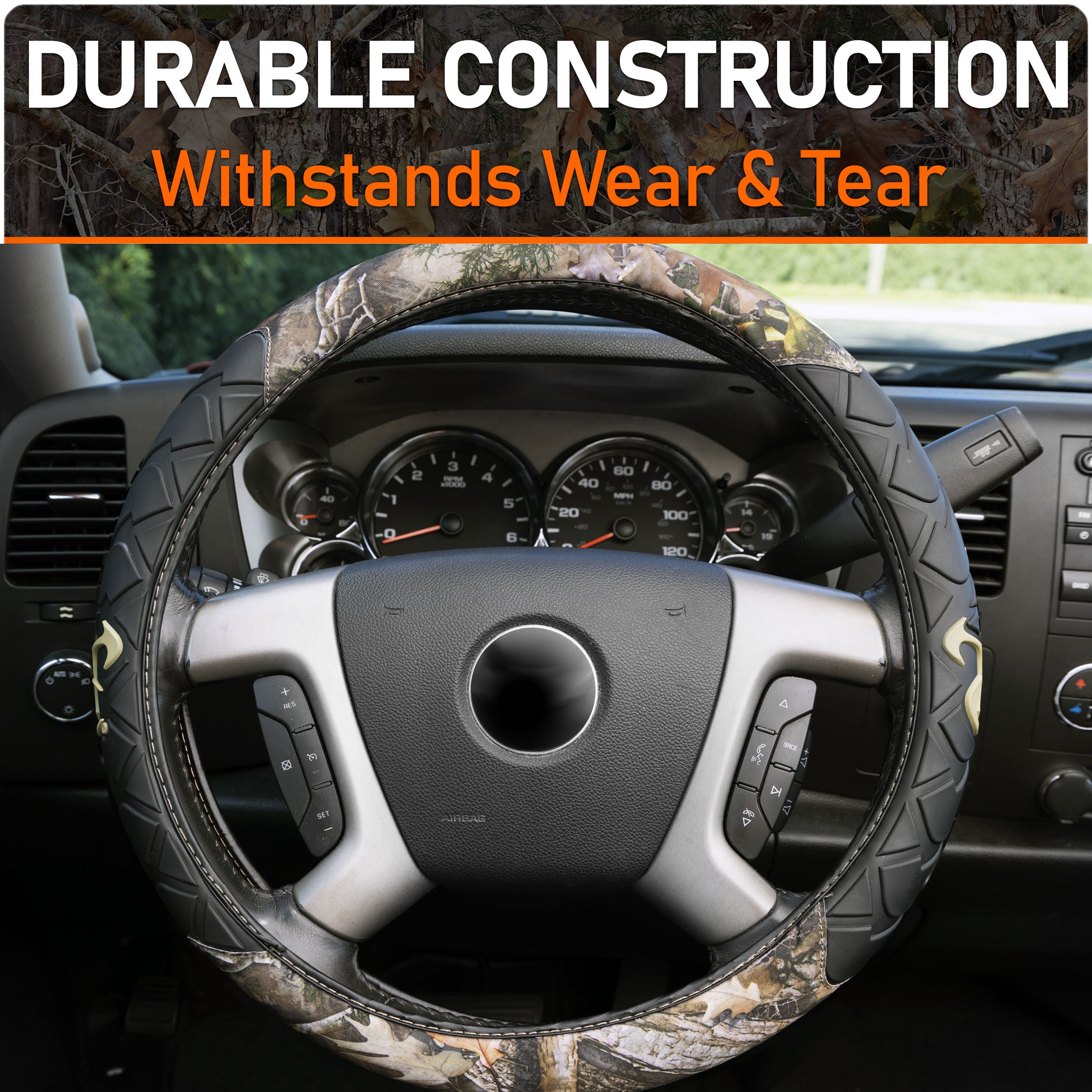 True Timber Kanati Truck Universal Steering Wheel Cover, Camo