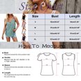 thumbnail image 4 of Tosmy Summer Tank Tops For Women Ladies Casual Fashion Sleeveless Solid Color V Neck Halter Top Vest For Women, 4 of 9