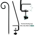 thumbnail image 5 of SNYNUXX Heavy Duty Deck Rail Pole Deck Hook , Extensible and Adjustable Ornament Hook (Curled Hook-2 Pack), 5 of 8