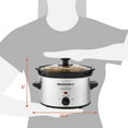 thumbnail image 7 of Elite Gourmet 2 Qt Oval Stainless Steel Slow Cooker, 7 of 7