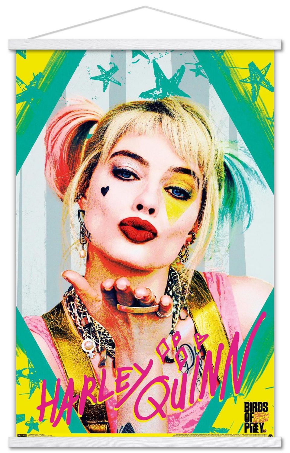 DC Comics Movie - Birds of Prey - Harley Quinn - Kiss Wall Poster, 22.375" x 34"