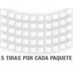 thumbnail image 4 of Papel picado Blanco | Guirnaldas | 5 tiras de 5 metros | diseño de destellos blancos | enramada mexicana artesanal | decoración de papel picado (Plástico) para Boda, 4 of 5