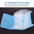 thumbnail image 4 of LEEYNEER 2-Pack 13-Pocket Accordion File Organizer for Cards  Coupons  Receipts - A6 Size, 4 of 8
