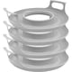 thumbnail image 1 of Paquete de 4 Soportes para Recipientes Fríos para Microondas con Asas: Bandeja para Platos y Recipientes Antiderrames, Soporte para Recipientes y Apilador de Platos., 1 of 5