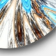 thumbnail image 3 of Designart 'Flowers with Radiating Rays ' Modern wall clock, 3 of 3