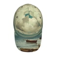 thumbnail image 2 of Kdxio Unisex Serene Coastal Blue Sky Pattern Baseball Cap Unisex Washed Classic Adjustable Hat, 2 of 5