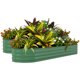 thumbnail image 1 of Garvee cama de cultivo elevada de acero galvanizado, jardinera metálica resistente al óxido para verduras, flores y hierbas, de fácil armado para jardín, 1 of 8
