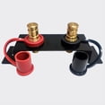 thumbnail image 4 of Battery Jump Post Waterproof Copper Battery Jumper Relocation Insulated Fast Battery Charging Post Replacement,1 pair x battery starter 1 x bracket,Black&Red, 4 of 5