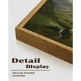 thumbnail image 6 of Drsoum Landscape Vintage Wall Art Classical Mountain Range Valley Prints Farmhouse Decor 24x36in Natural Framed, 6 of 6