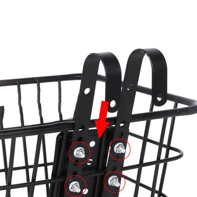 Bicycle Basket Bicycle Front Basket Bike Front Basket Detachable Bike Basket Hanging Bold Bicycle Basket Electric Vehicle Adjustable Front Frame Basket Multifunctional Quick